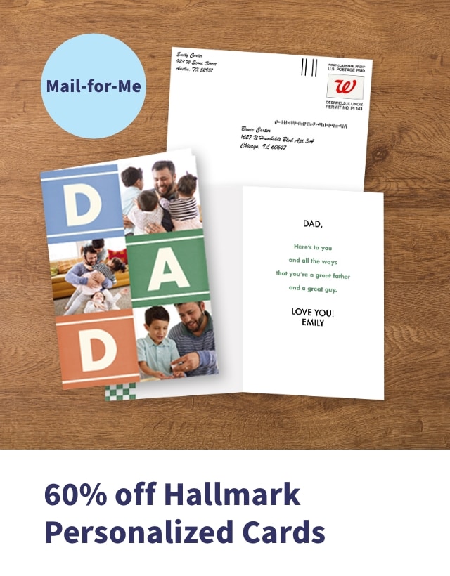 60% off Hallmark Personalized Cards
