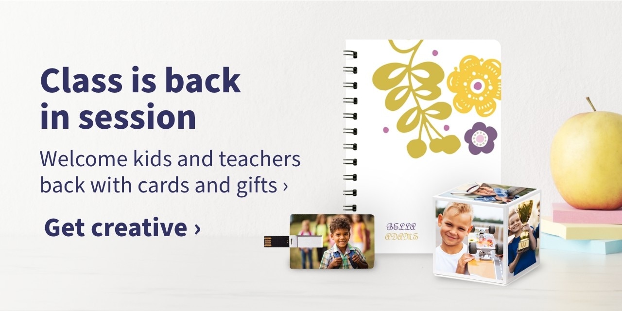 Class is back in session Welcome kids and teachers back with cards and gifts >