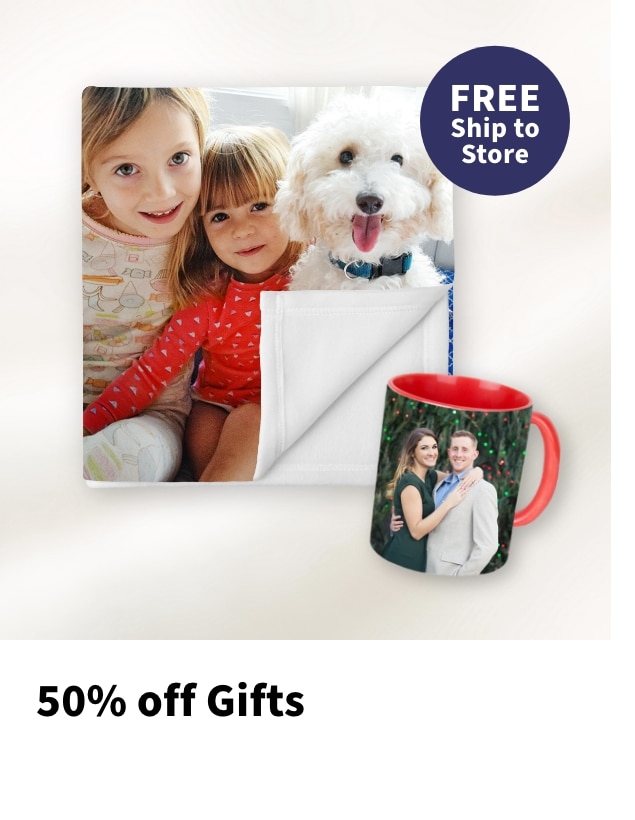  50% off Gifts 