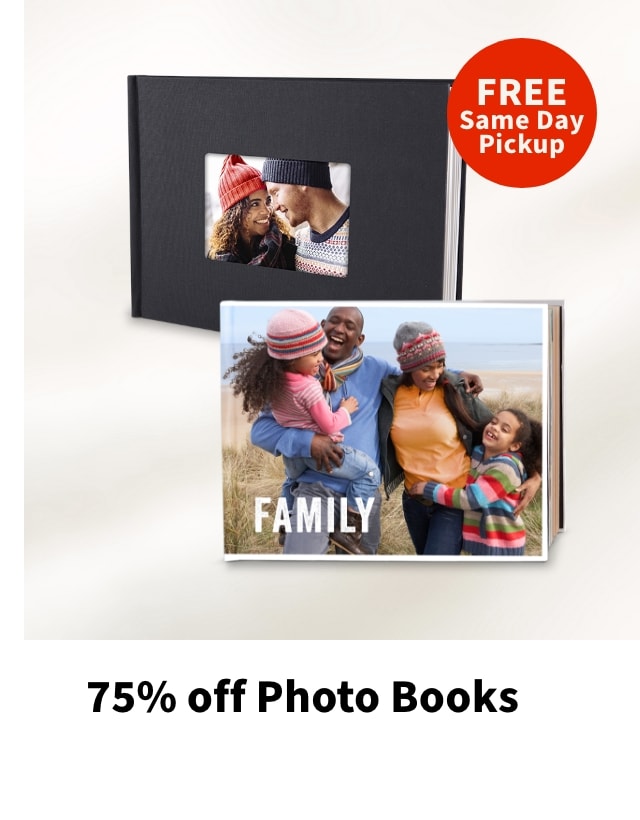  75% off Photo Books 