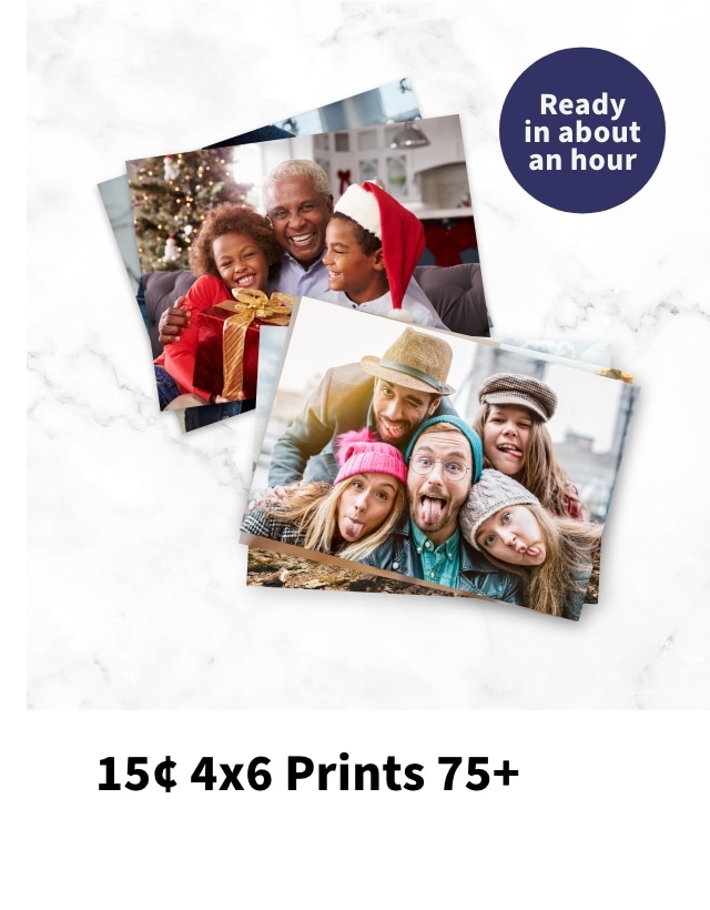 15c 4x6 Prints 75+%