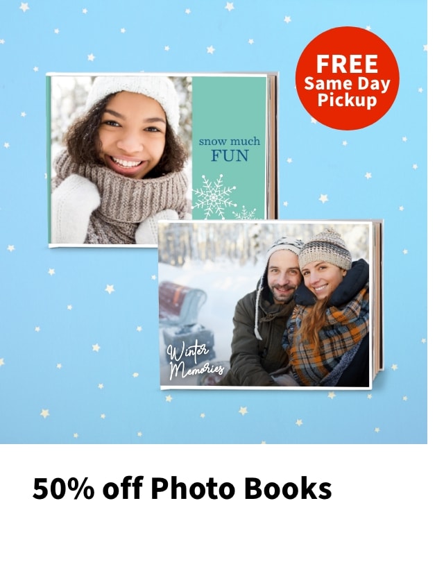 50% off Photo Books