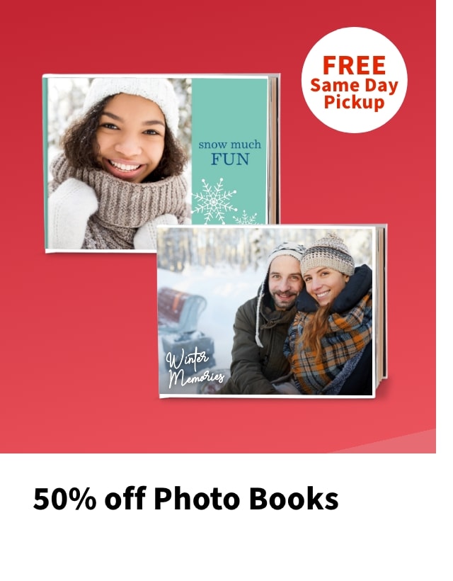 50% off Photo Books