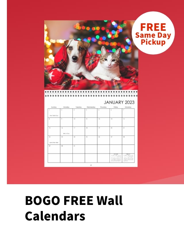 BOGO FREE Wall Calendars