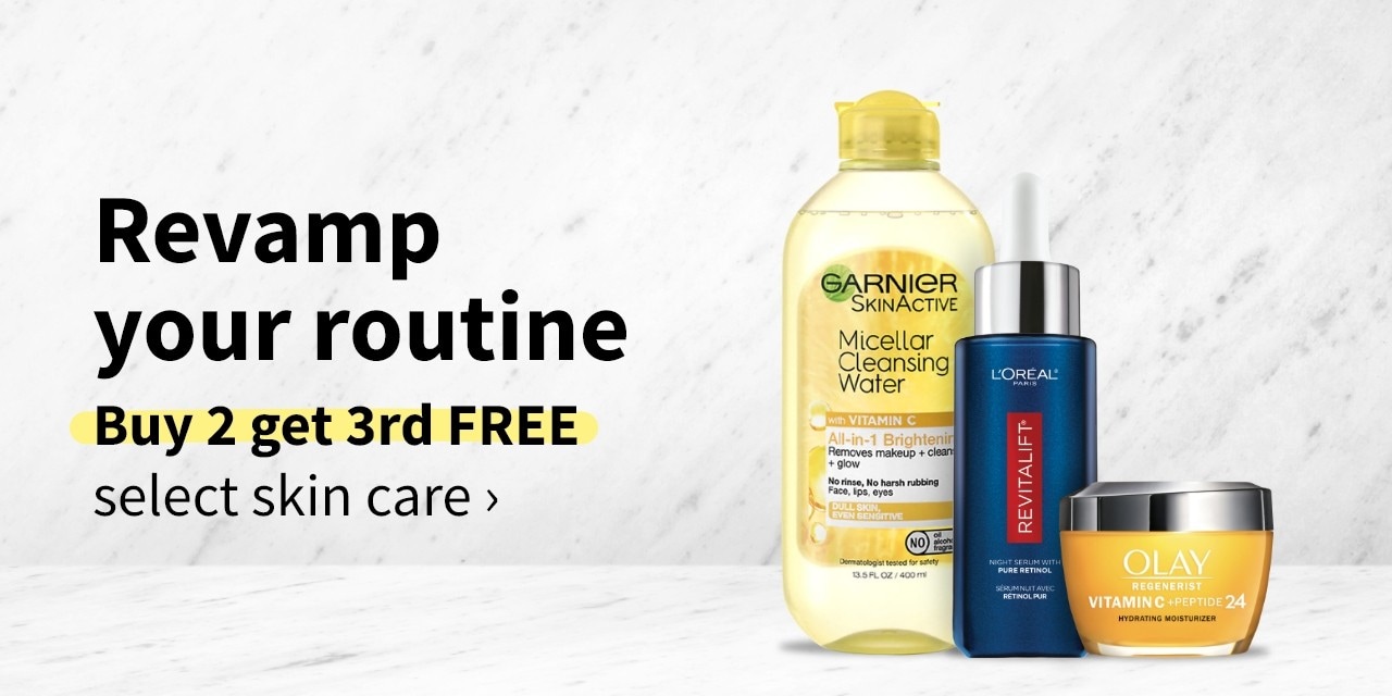 Revamp your routine Buy 2 get 3rd FREE select skin care Revamp your routlne select skln care 