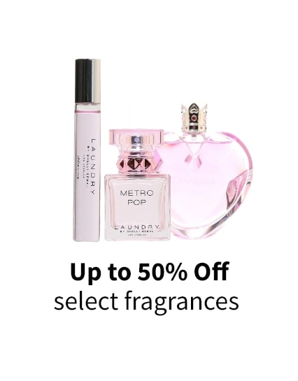 Up to 50% off select fragrances