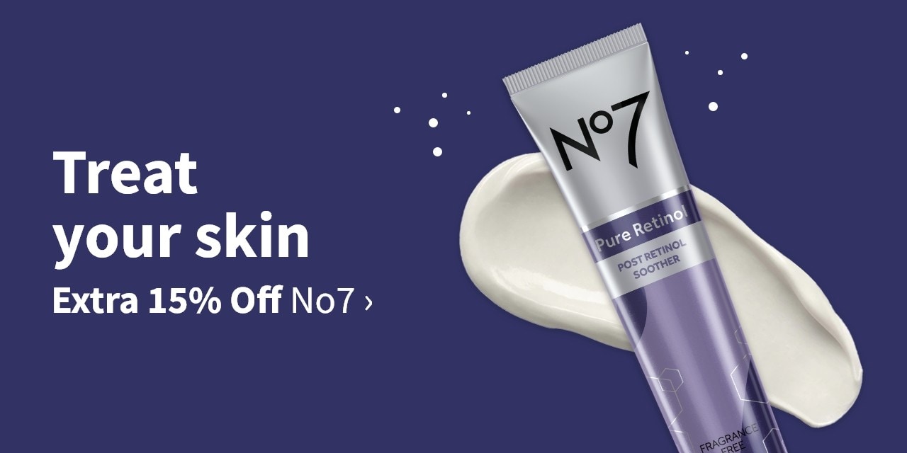 Treat your skin Extra 15% Off No7
