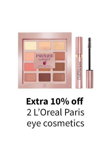 Extra 10% off 2 L'Oreal Paris eye cosmetics