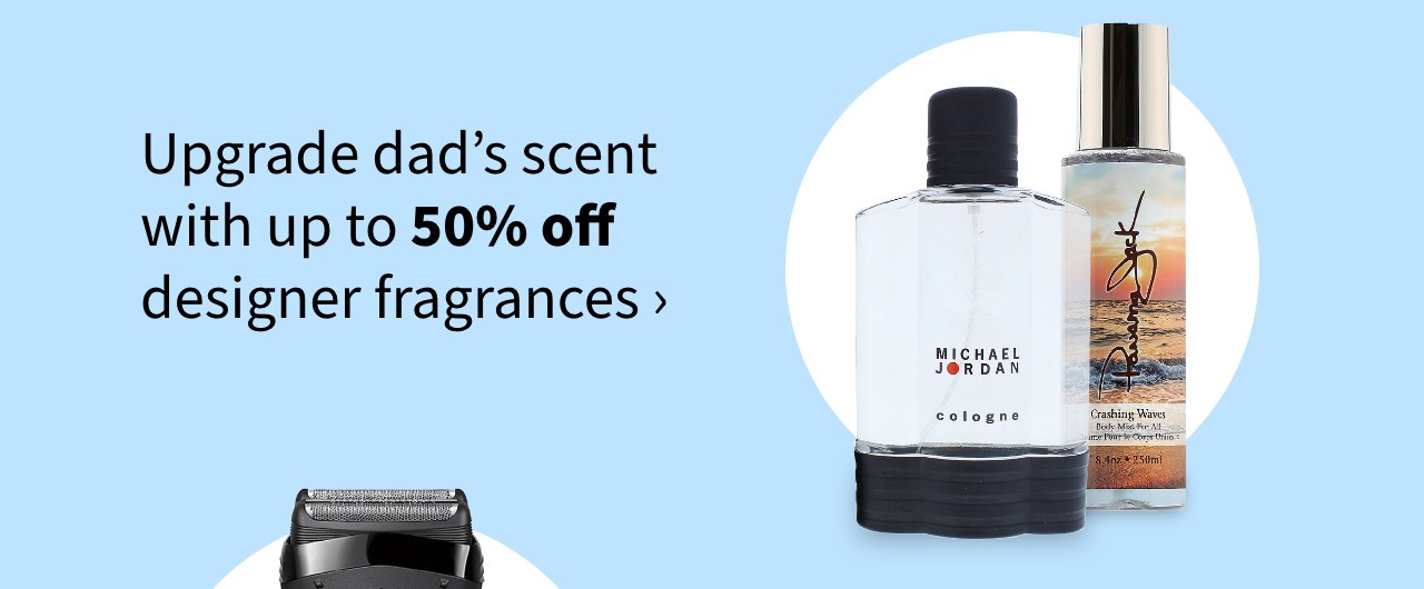 Upgrade dad's scent with up to 50% off designer fragrances