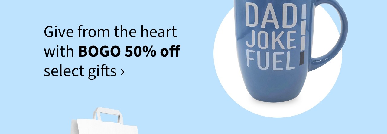 Give from the heart with BOGO 50% off select gifts