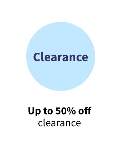 Clearance up to 50% off clearance  Up to 50% off clearance 