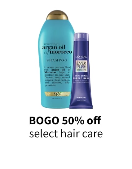 BOGO 50% off select hair care