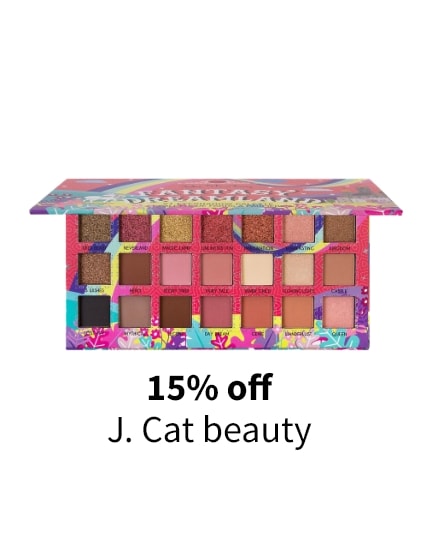 15% off J. Cat beauty 
