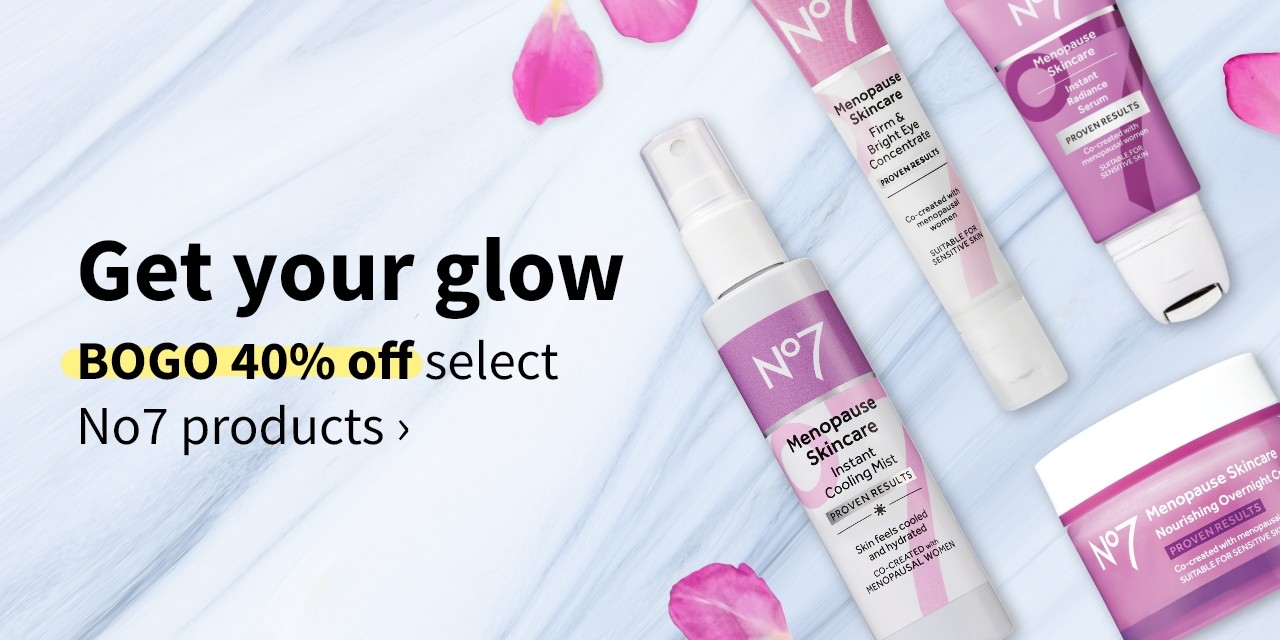 BOGO 40% off select No7 products