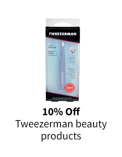 10% off Tweezerman beauty products