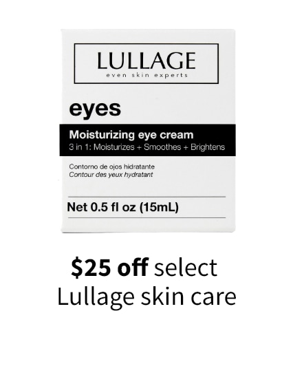 $25 off select Lullage skin care
