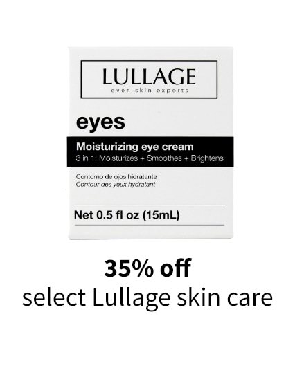35% off select Lullage skin care