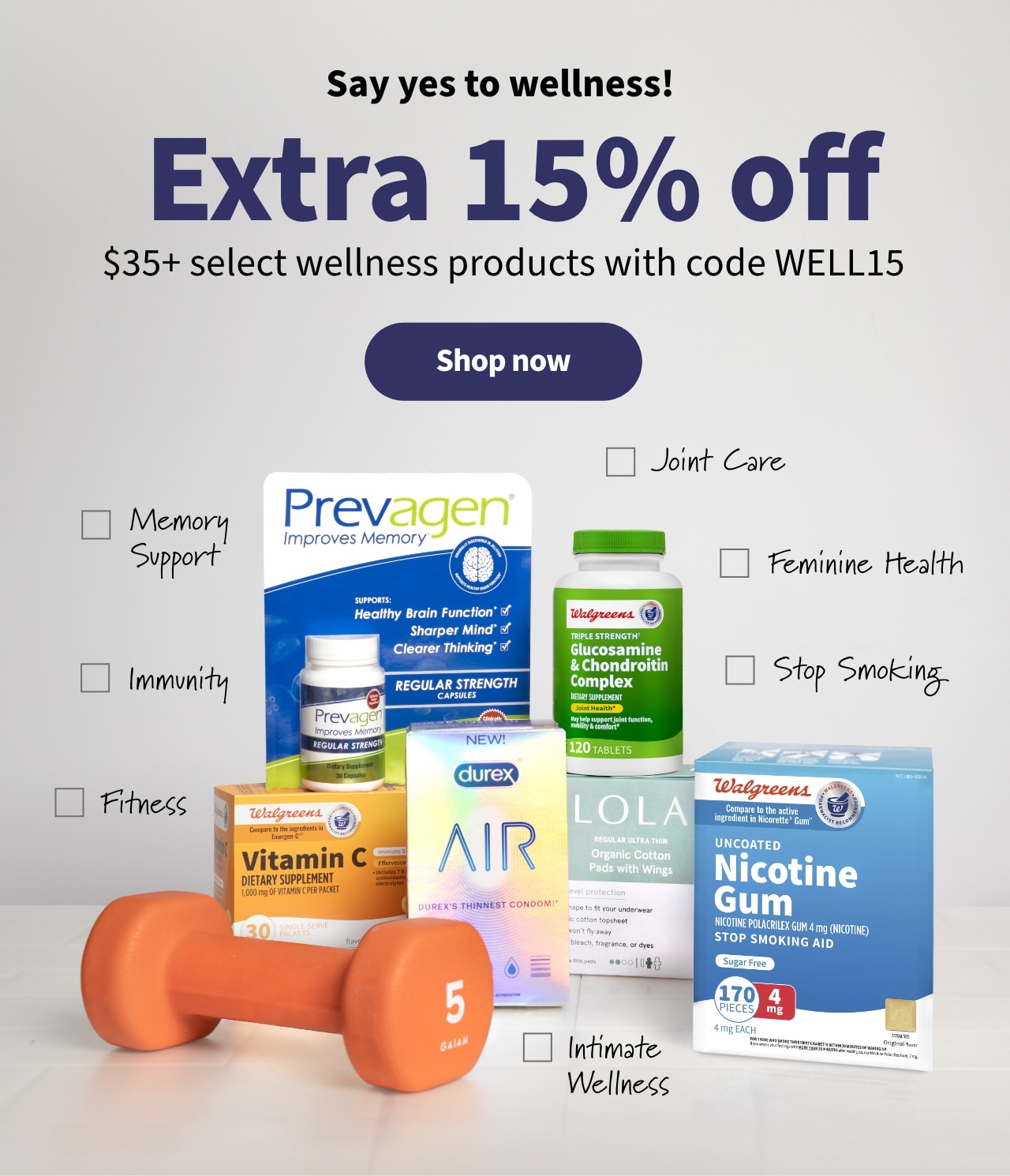 Extra 15% off