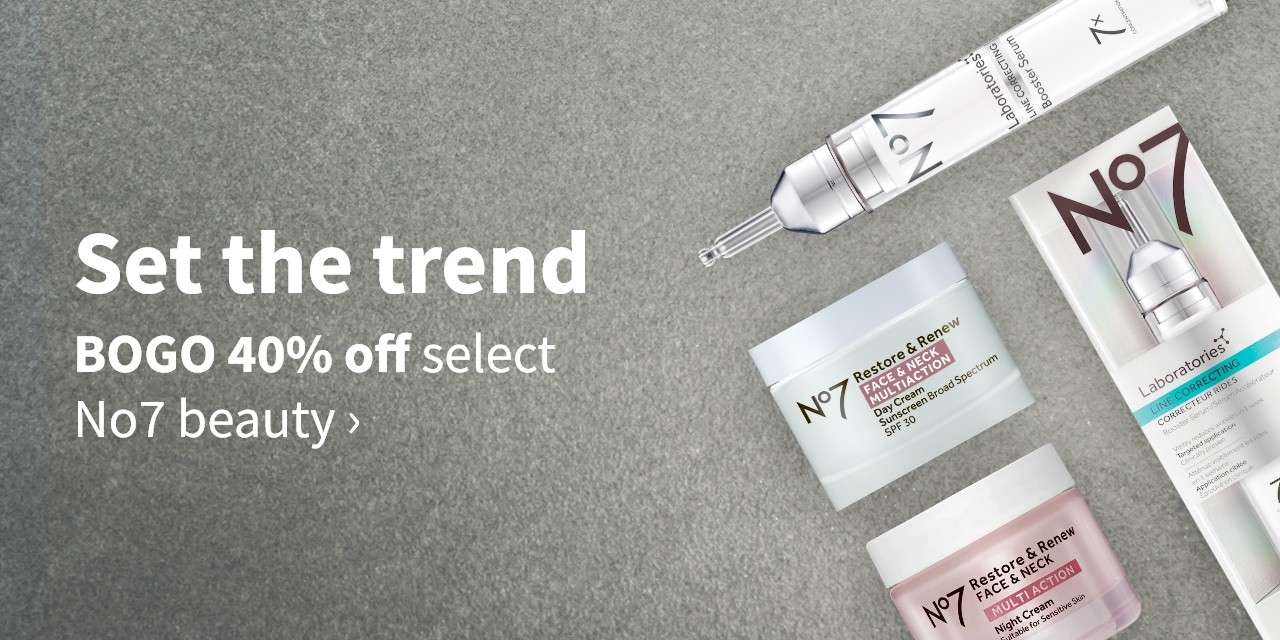 BOGO 40% off select No7 products