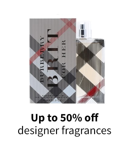 Up to 50% designer fragrances