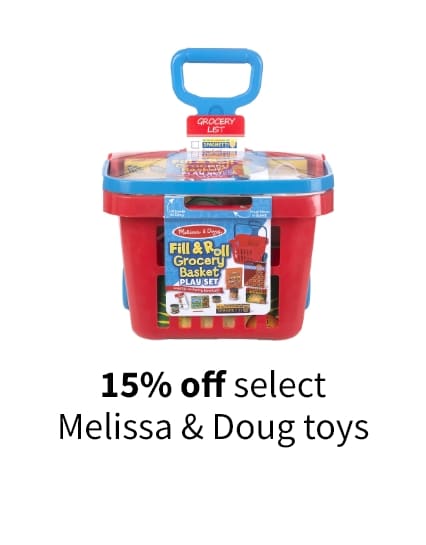 15% off Melissa & Doug toys