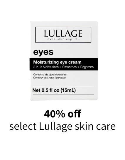 40% off select Lullage skin care