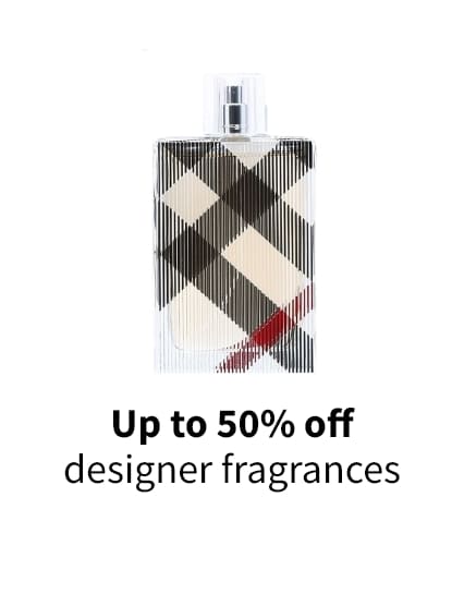 Up to 50% off designer fragrances