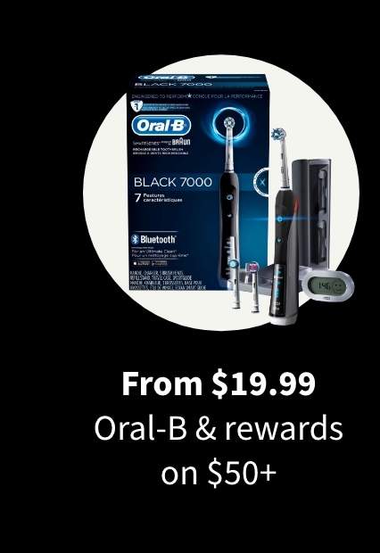 From $19.99 Oral-B & rewards on %50+