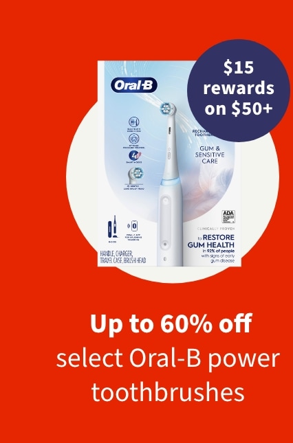 Up to 60% off select Oral-B power toothbrushes