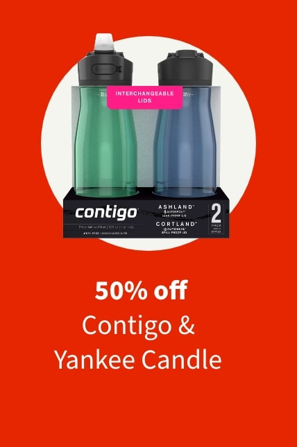50% off Contigo & Yankee Candle