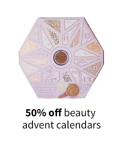 50% off beauty advent calendars