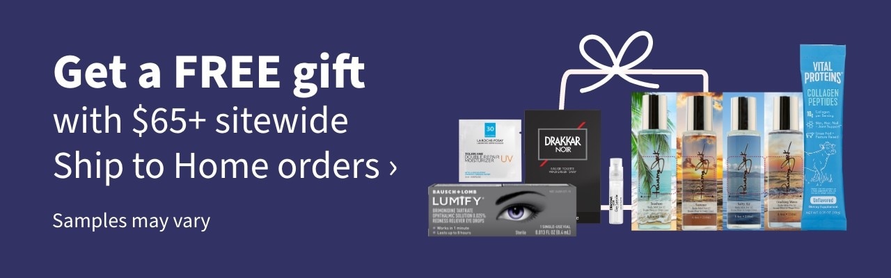 Get a FREE gift with $65+ sitewide Ship to Home orders