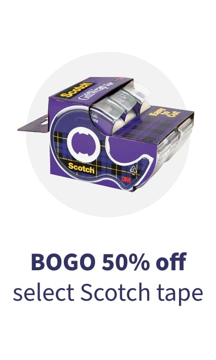  BOGO50 select scotch gift wrap tape