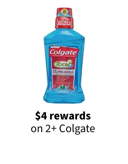 $4 rewards on 2+ Colgate