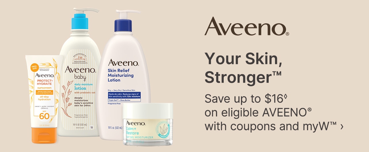 Aveeno.  Your Skin, Stronger