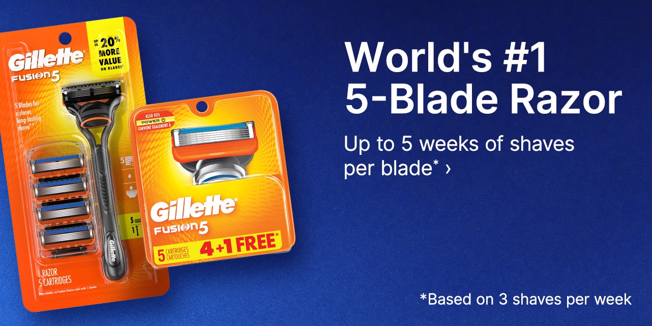 World's #1 5-Blade Razors