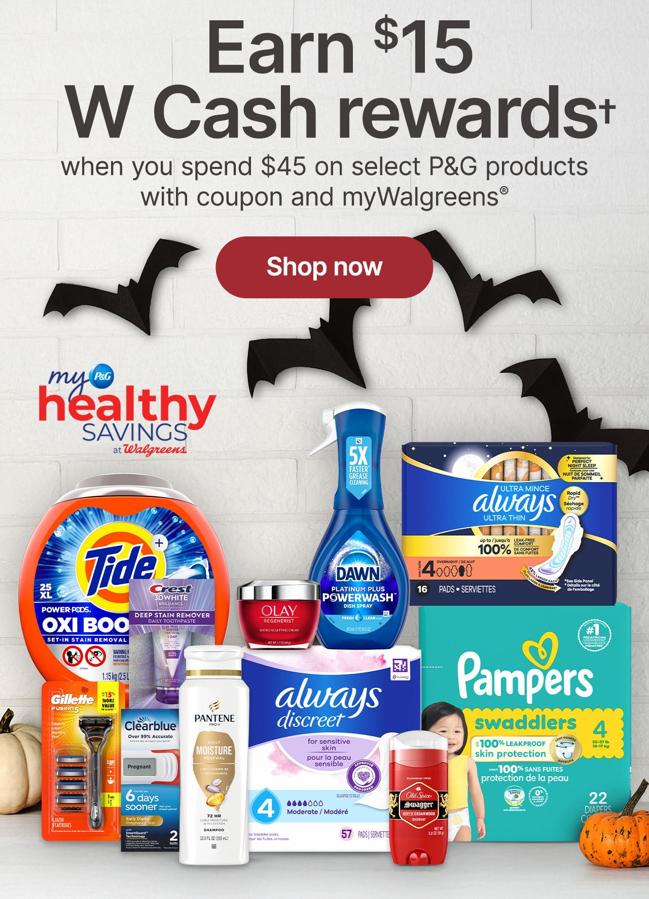 Earn $15 W Cash rewards