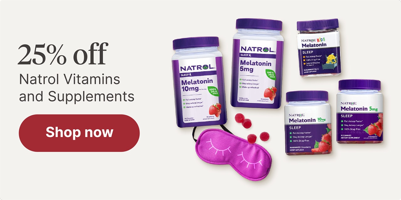 25% off Natrol Vitamins and Supplements