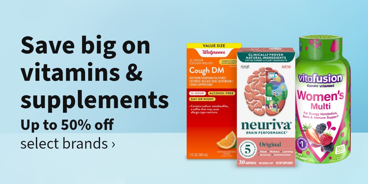 save big on vitamins & supplements* >