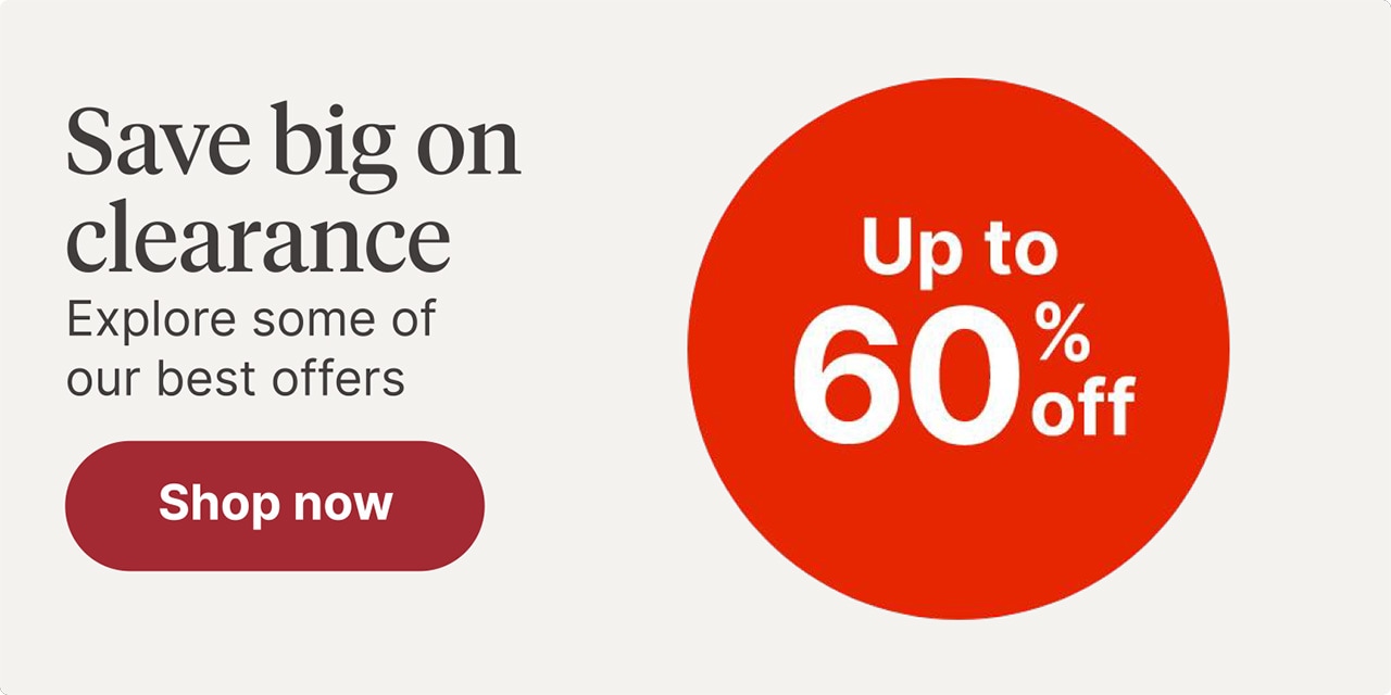 Save big on clearance