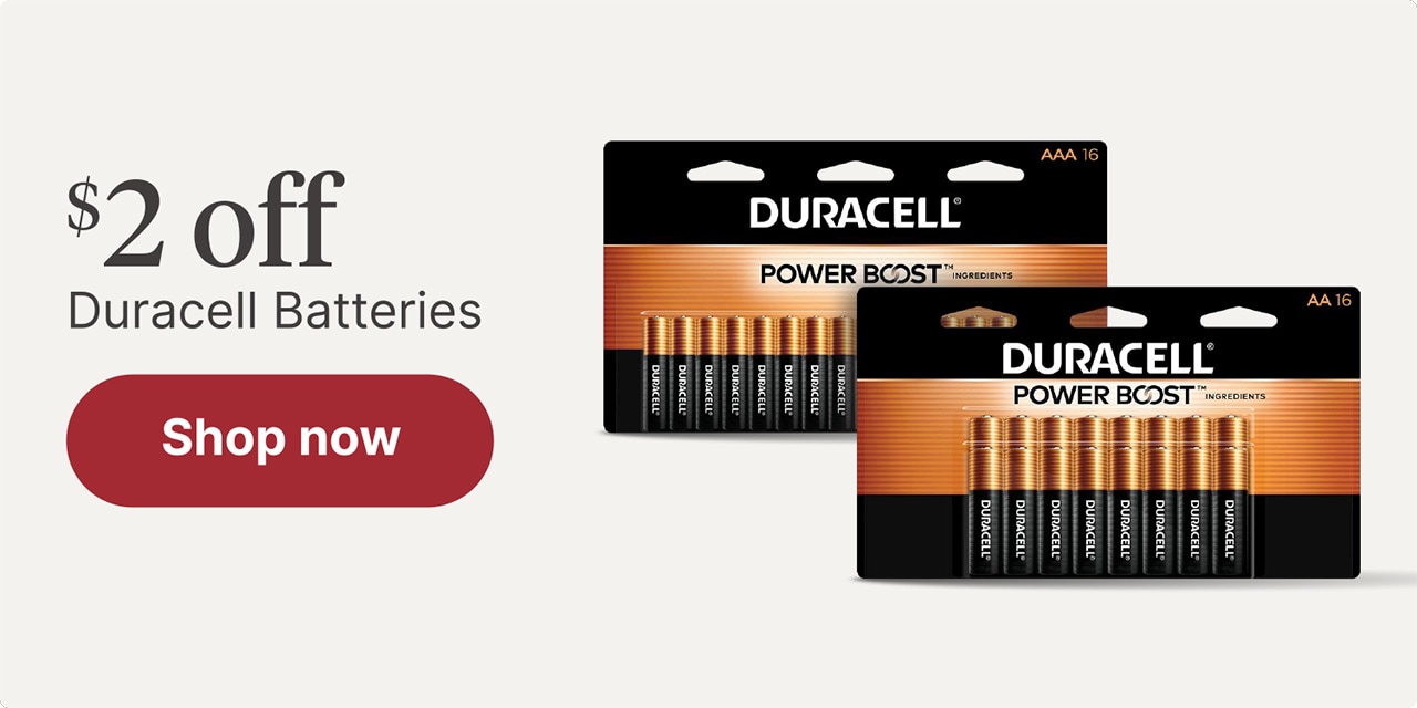 $2 off Duracell batteries