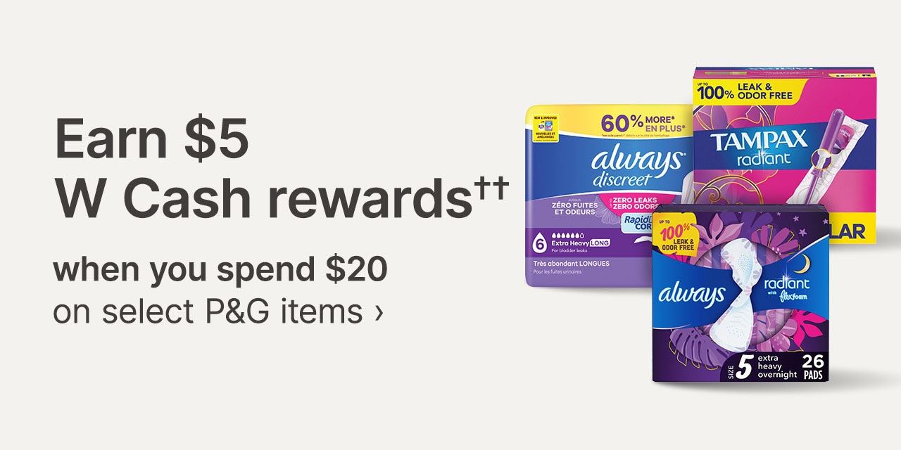 Earn $5 W Cash rewards