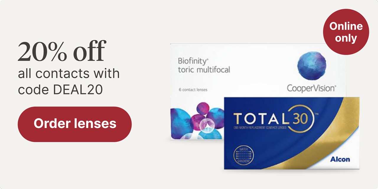 20% off all contacts with code DEAL20