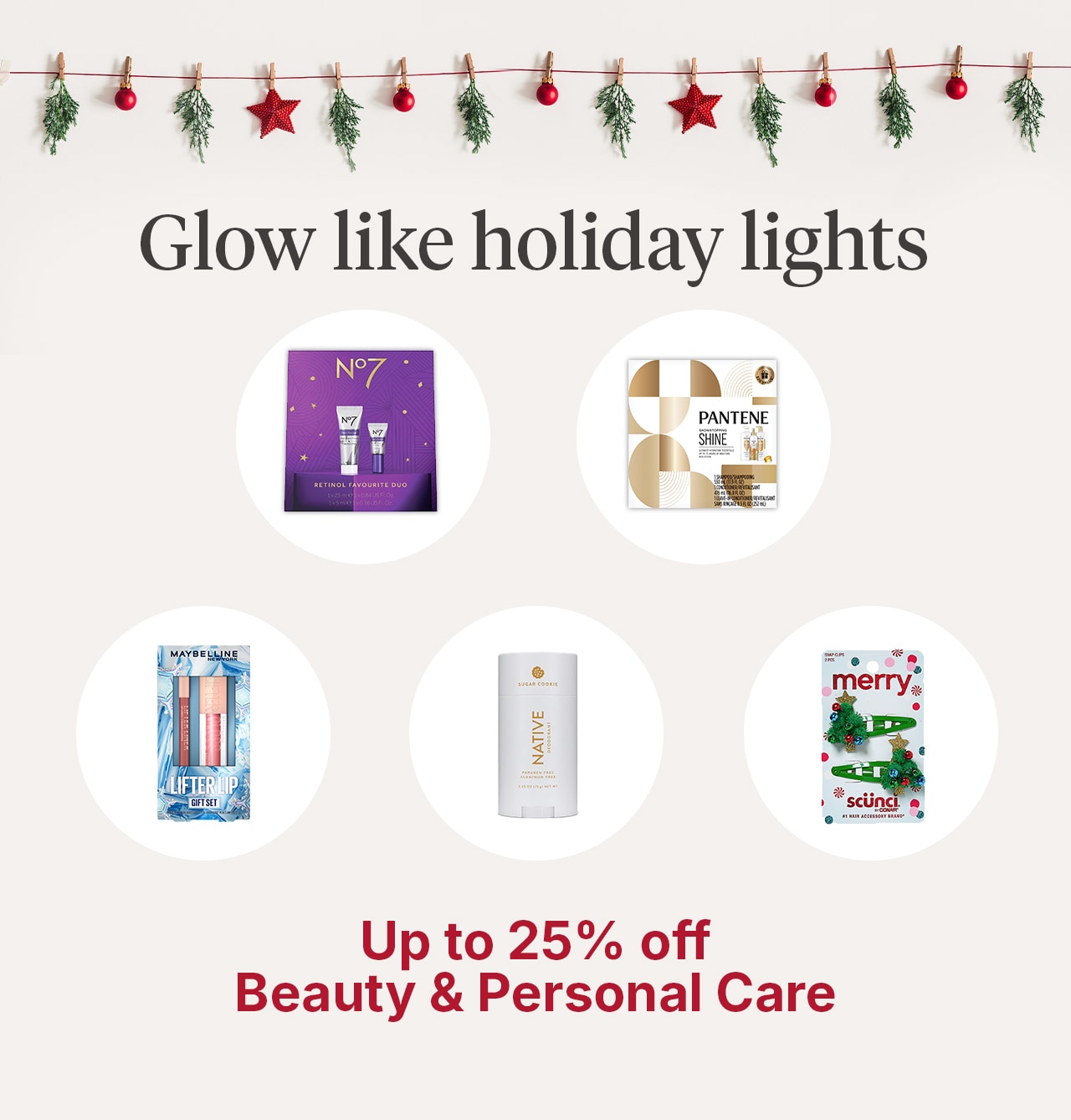 Glow like holiday lights