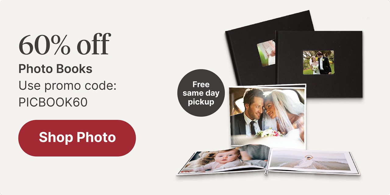 60% off Photo Books