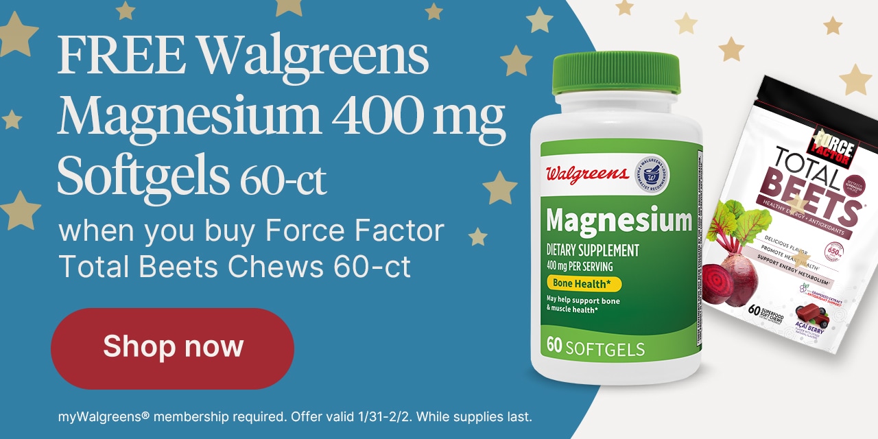 Freewalgreens Magnesium 400mg softgels