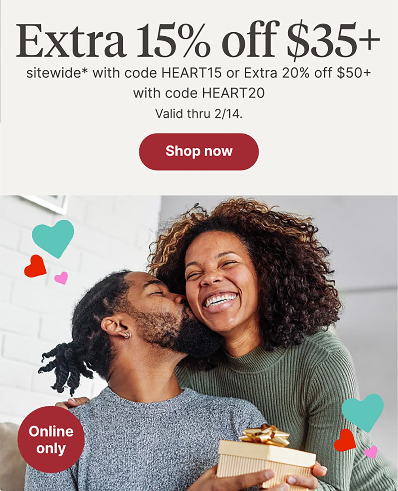 Extra 15% off $35+
