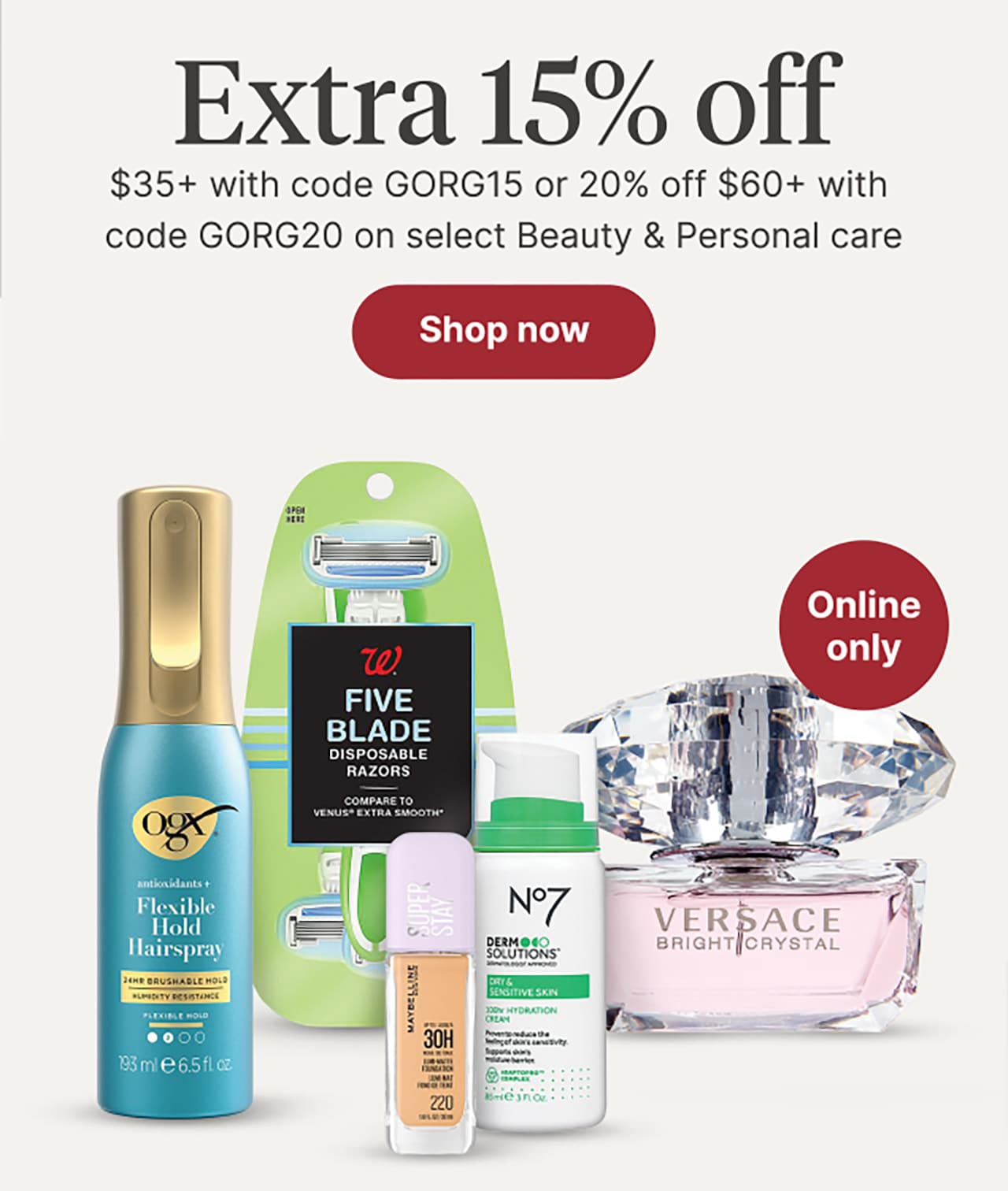 Extra 15% off