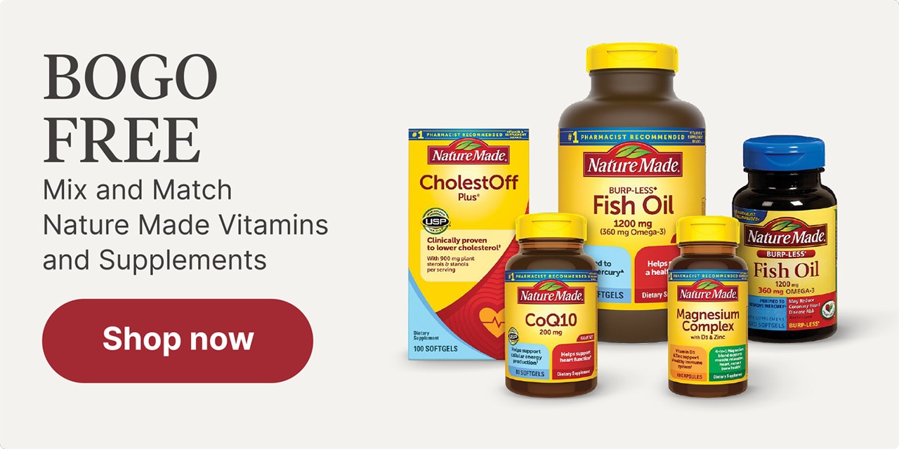 BOGO FREE Mix and Match Nature Made Vitamins and Supplements