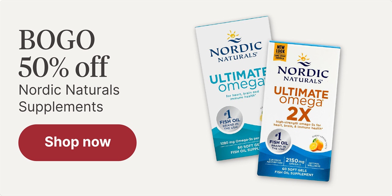 BOGO 50% off Nordic Naturals Supplements